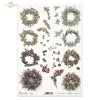 wianek, wianki, wieniec, wieńce jesienne, jesień, zima, zimowe, kolorowe liście, 3D efekt, garland, garlands, wreaths, autumn wreaths, autumn, winter, colourful leaves, 3D effect, Girlande, Girlanden, Kränze, Herbstkränze, Herbst, Winter